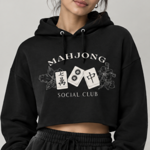 Mahjong Social Club - Cropped Hoodie