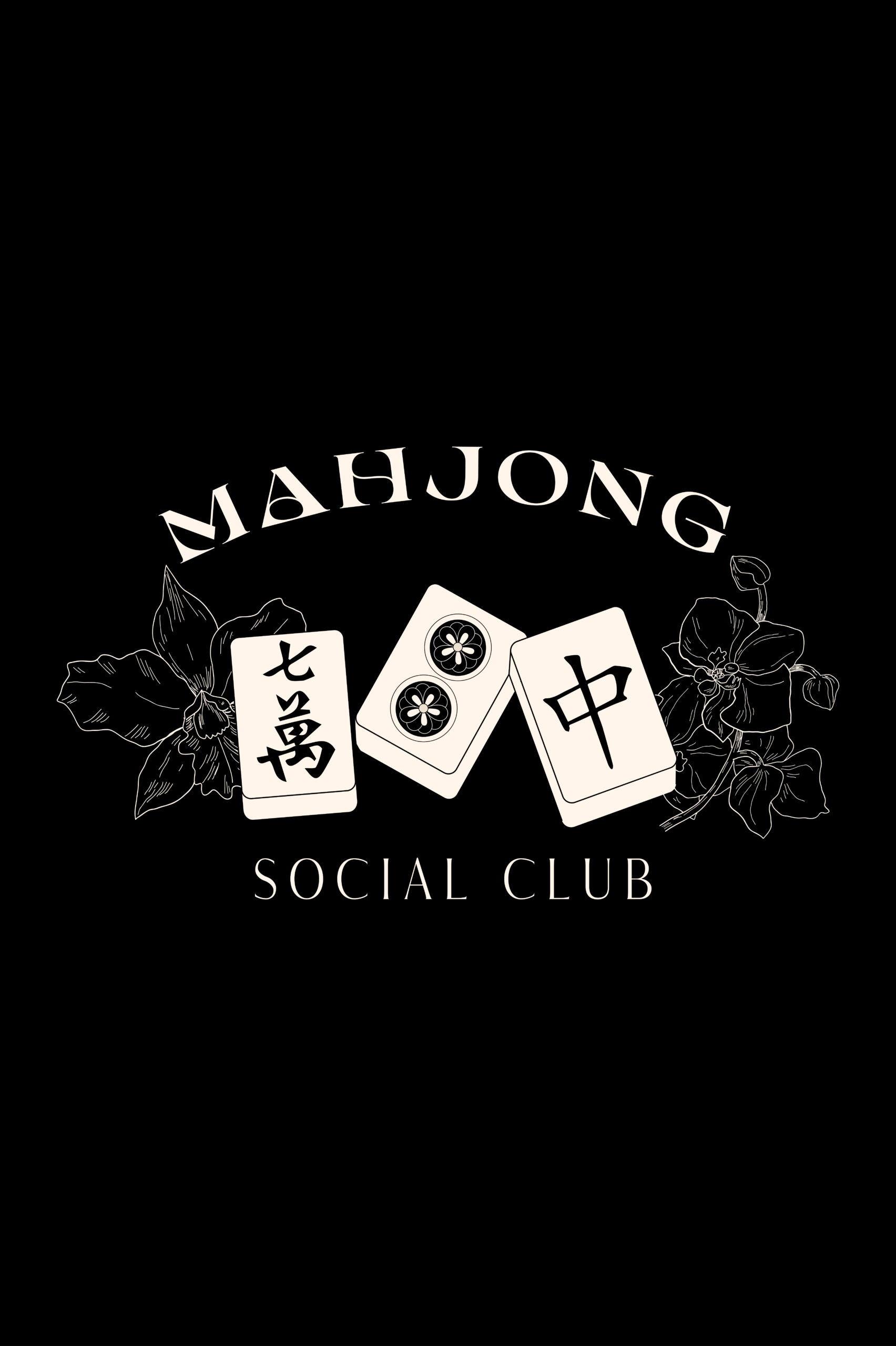 Mahjong Social Club - Cropped Hoodie - Image 2